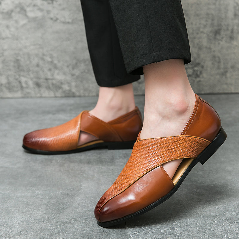 Mocasines de cuero de estilo vintage