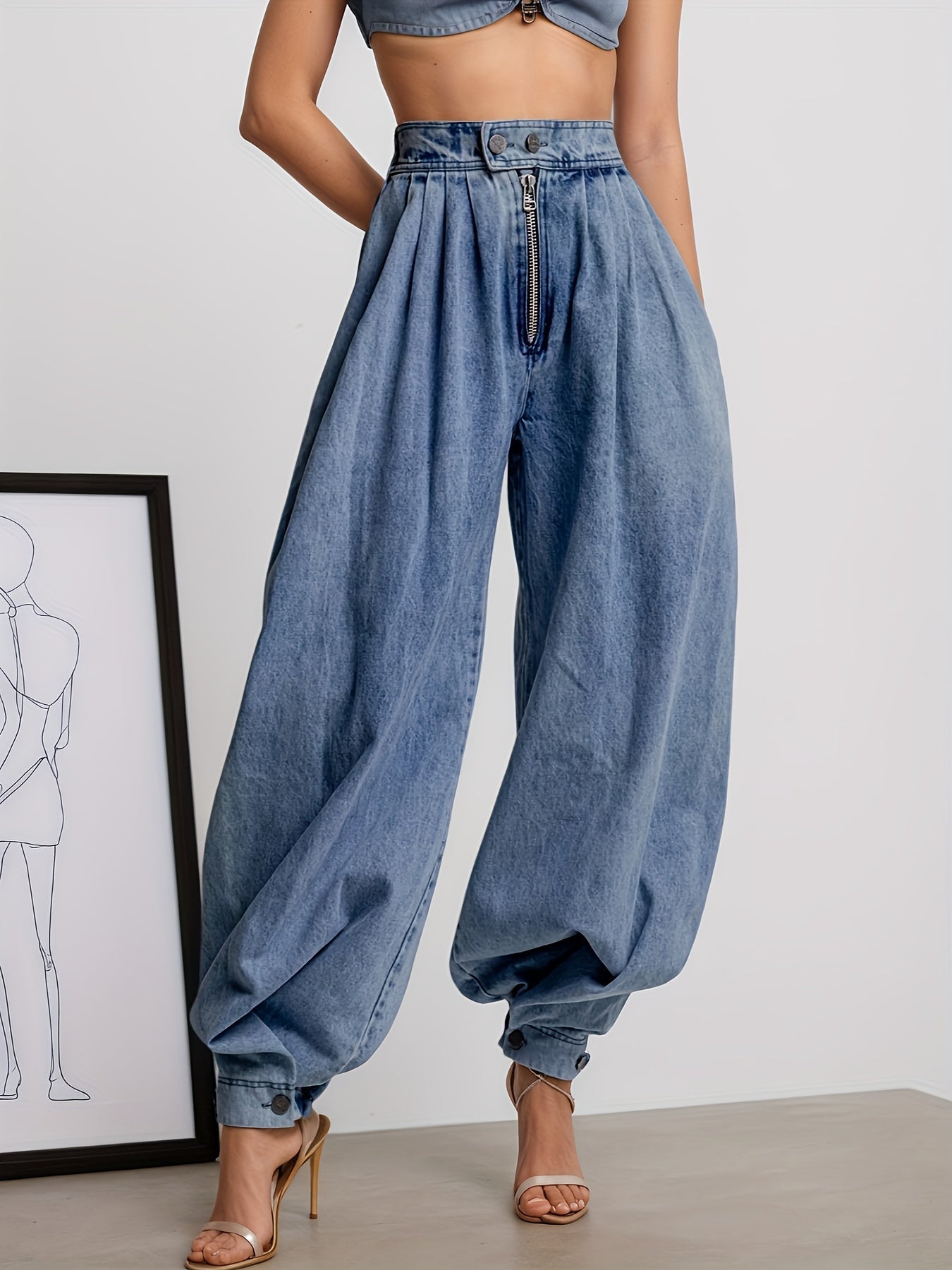 Iria™ – Denim Slouchy Casual