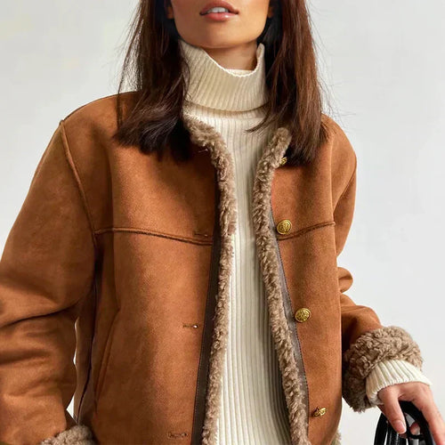 Aurelia™ – Chaqueta Borrego Vintage