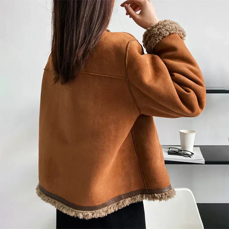 Aurelia™ – Chaqueta Borrego Vintage