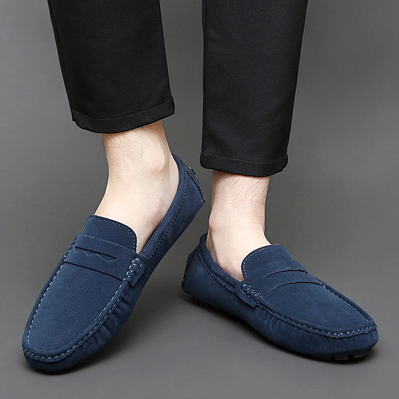 Mocasines tipo «boat» de ante