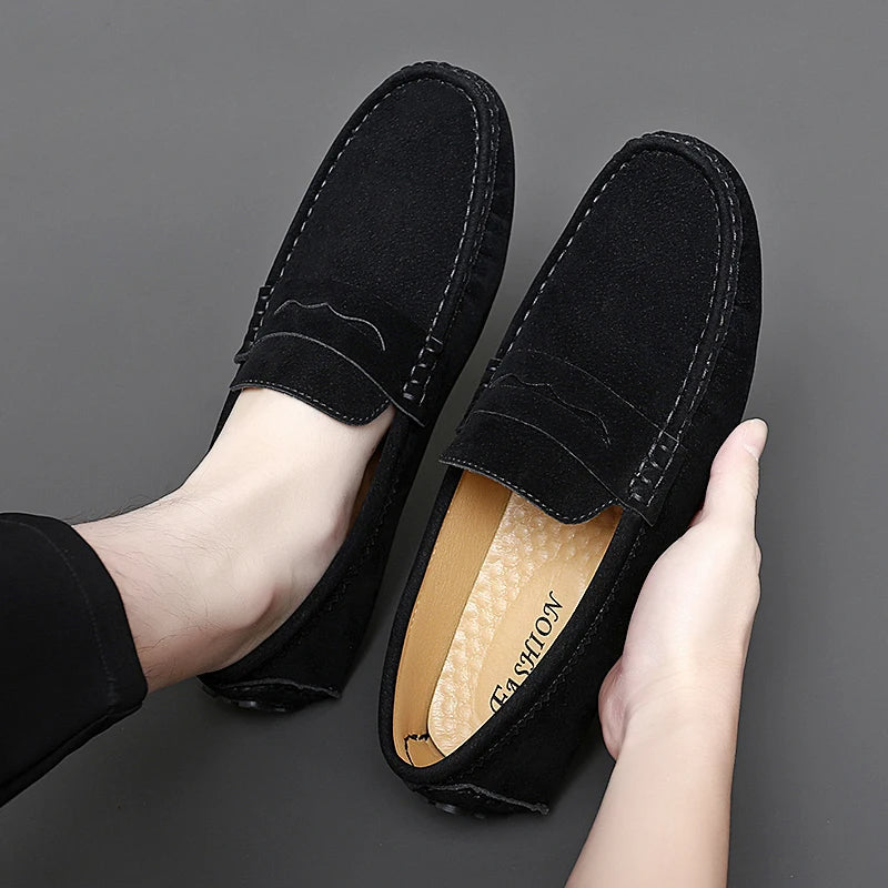 Mocasines tipo «boat» de ante