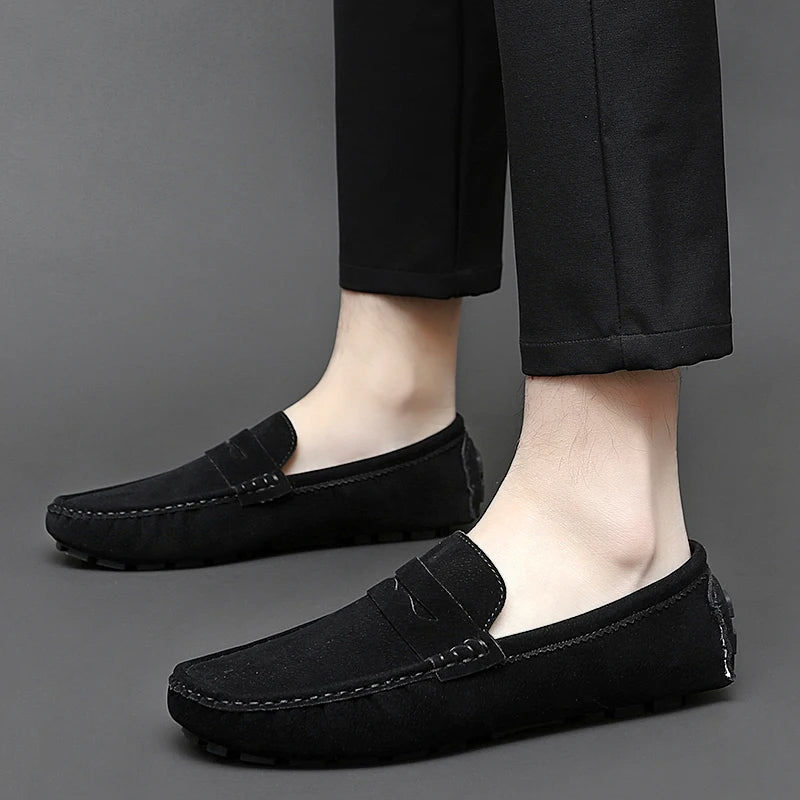 Mocasines tipo «boat» de ante