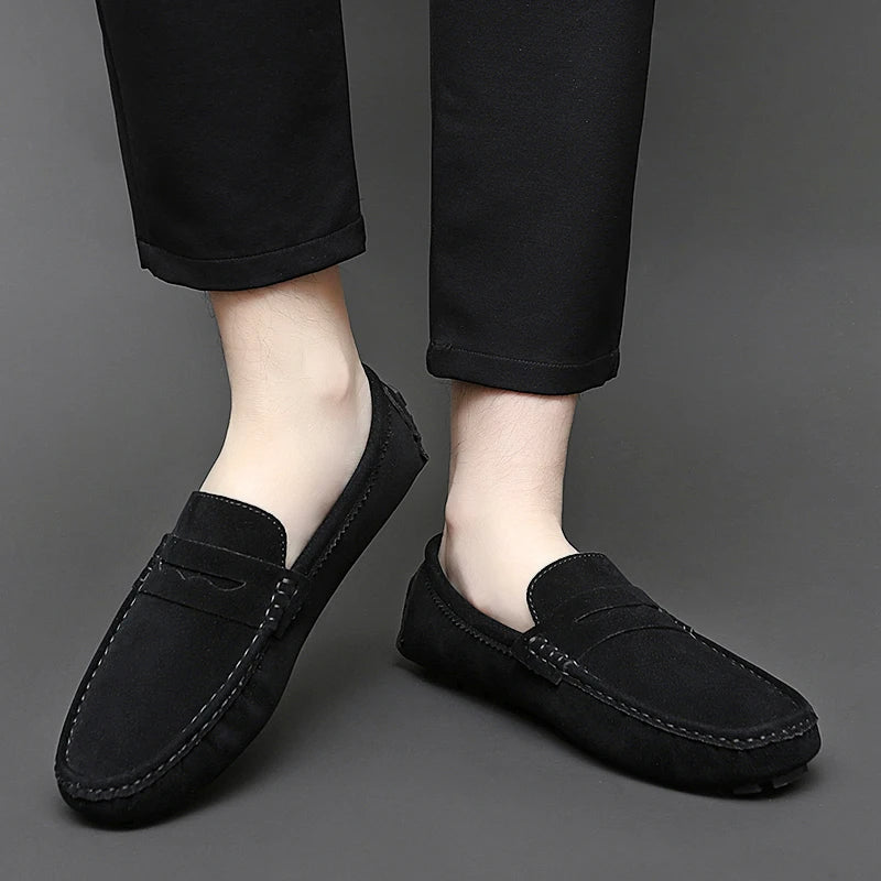 Mocasines tipo «boat» de ante