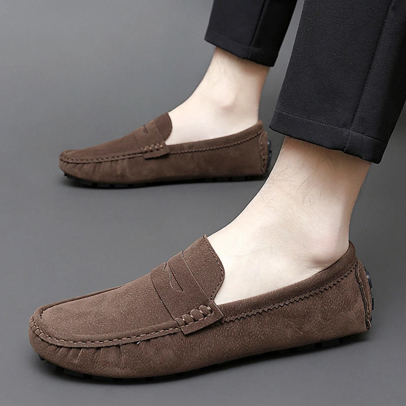 Mocasines tipo «boat» de ante