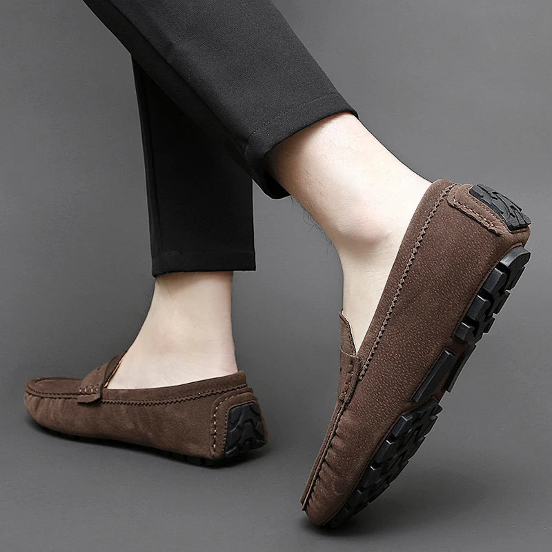 Mocasines tipo «boat» de ante