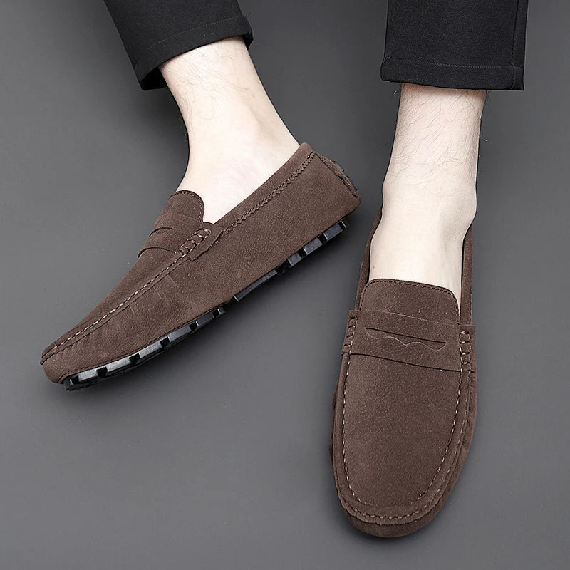 Mocasines tipo «boat» de ante