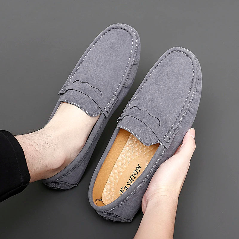 Mocasines tipo «boat» de ante