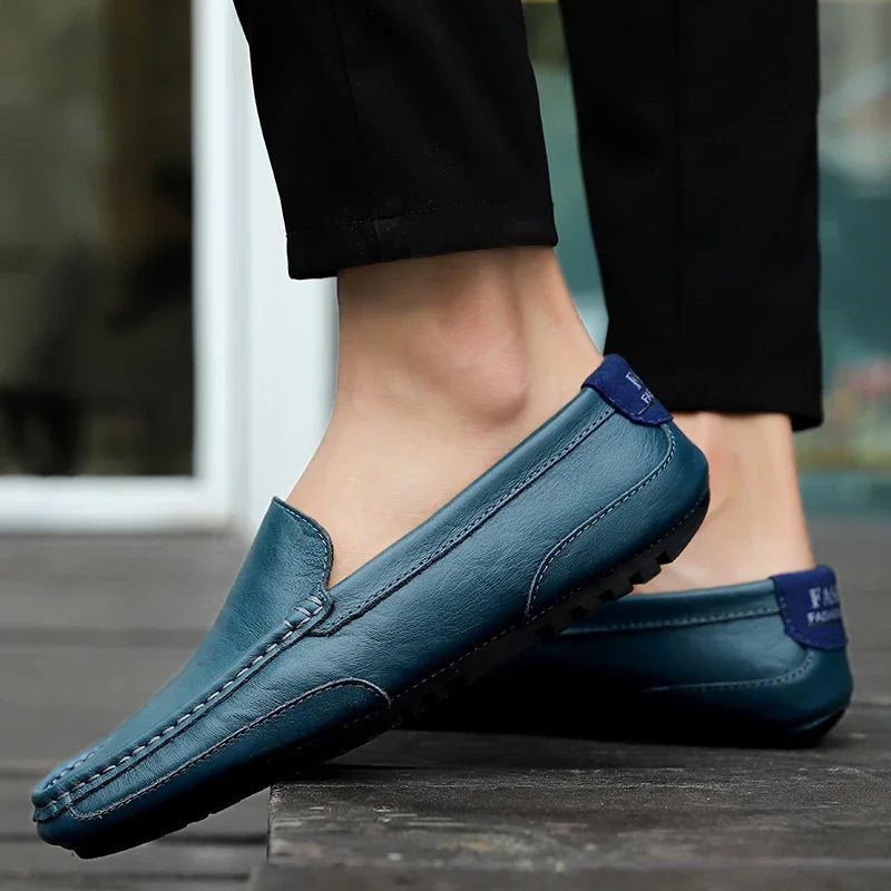 Mocasines de cuero de estilo vintage