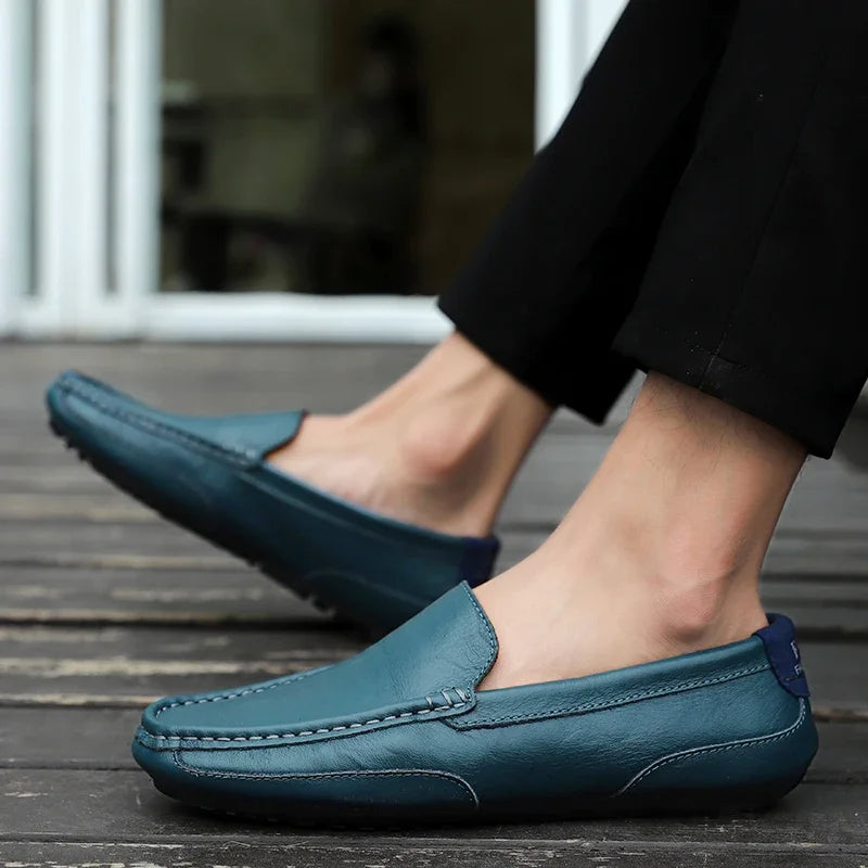 Mocasines de cuero de estilo vintage