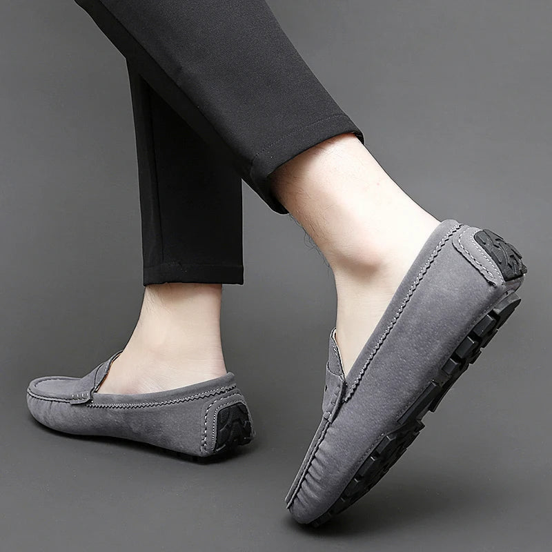 Mocasines tipo «boat» de ante