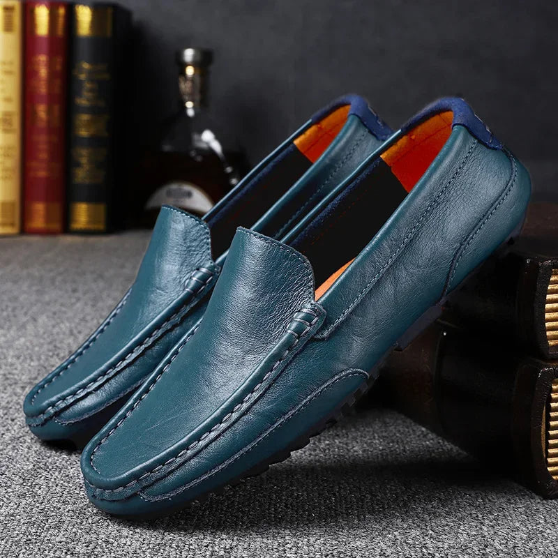Mocasines de cuero de estilo vintage
