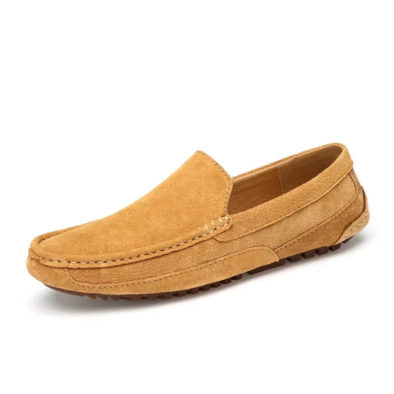 Mocasines elegantes de ante de primera calidad