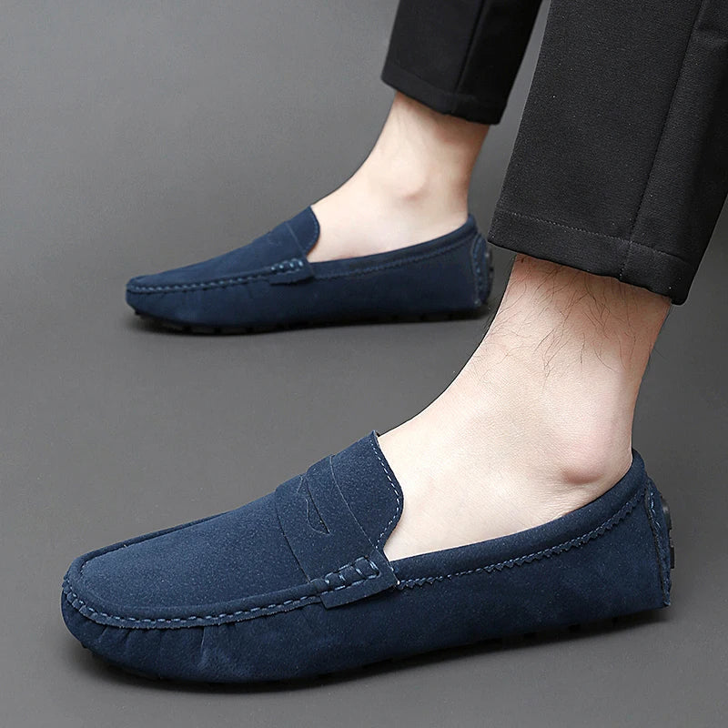 Mocasines tipo «boat» de ante