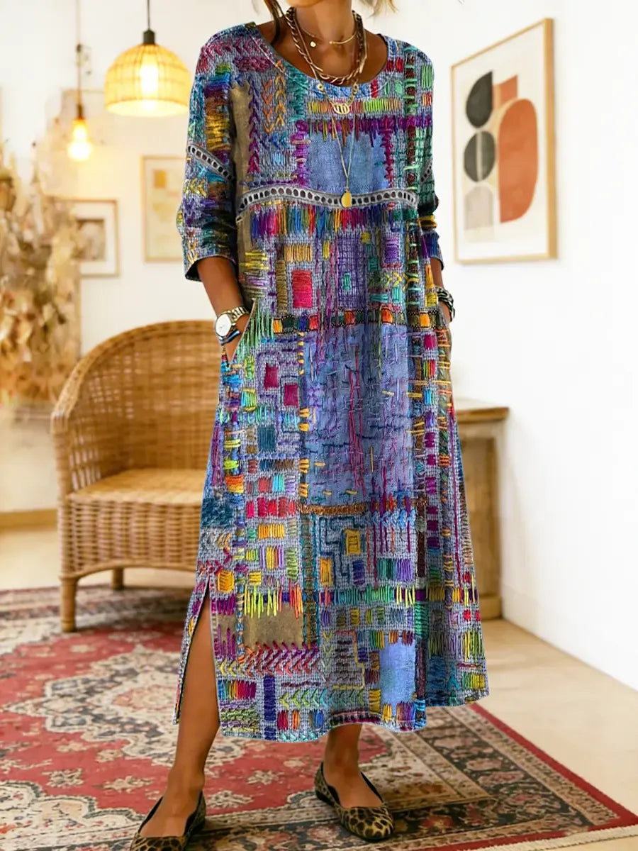 Zaira™ – Vestido Boho Estampado