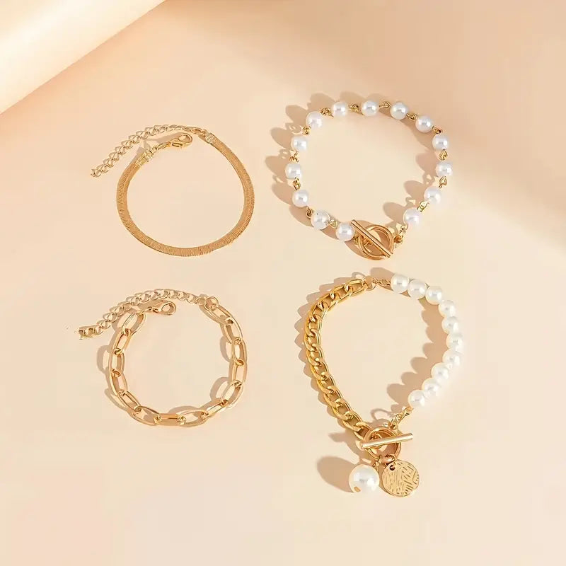 Mara™ – Pulseras Capas Brillantes