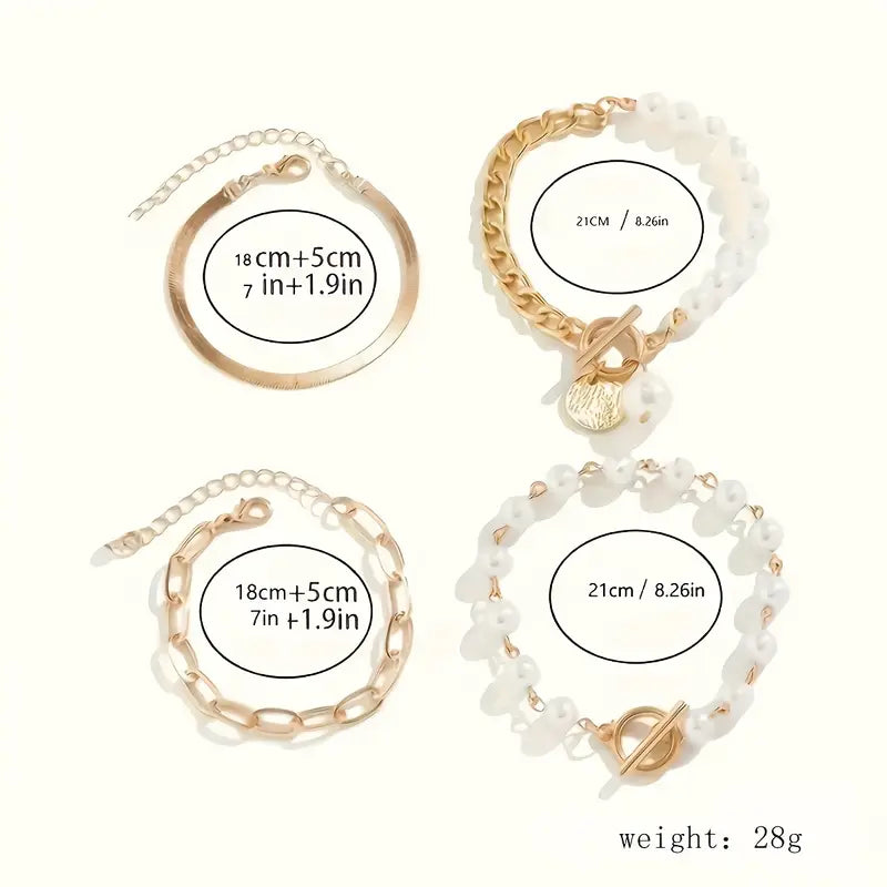 Mara™ – Pulseras Capas Brillantes