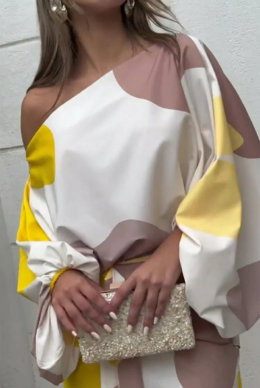 Mara™ – Vestido Flecos Fluido