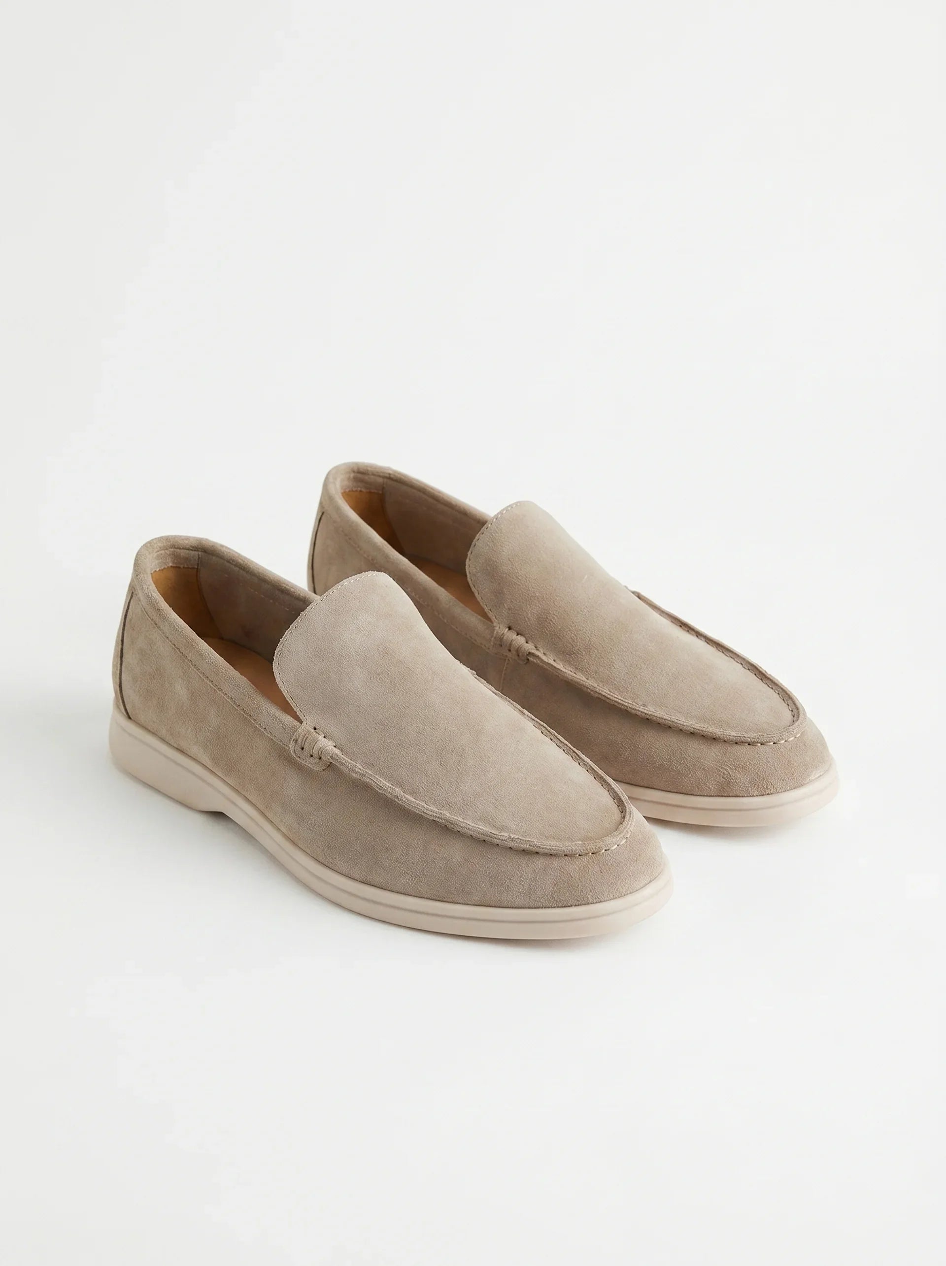 Mocasines elegantes de ante