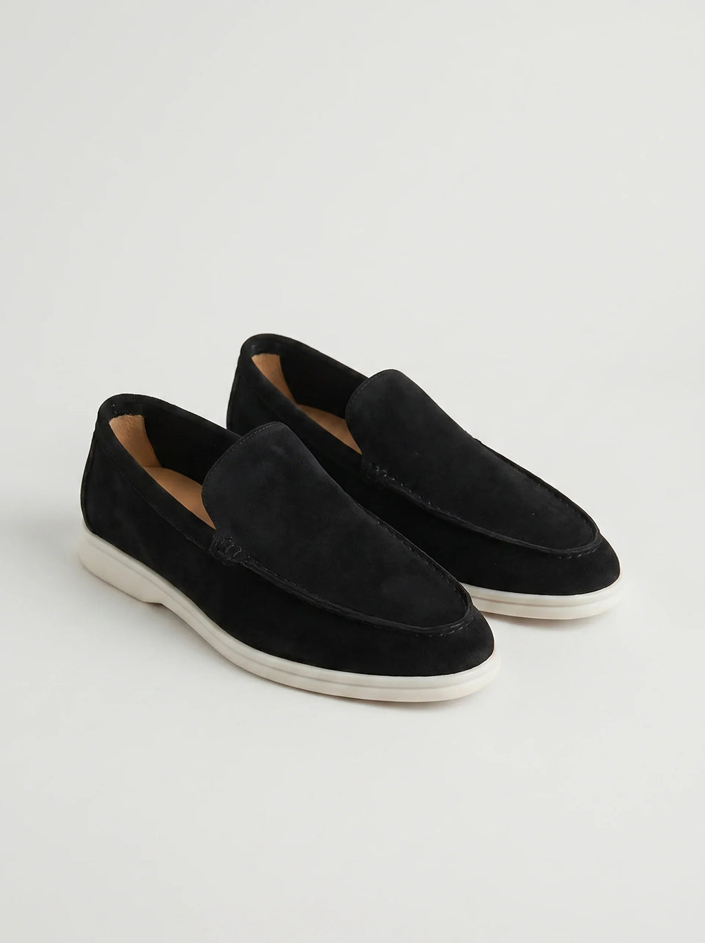 Mocasines elegantes de ante