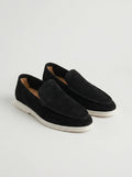 Mocasines elegantes de ante