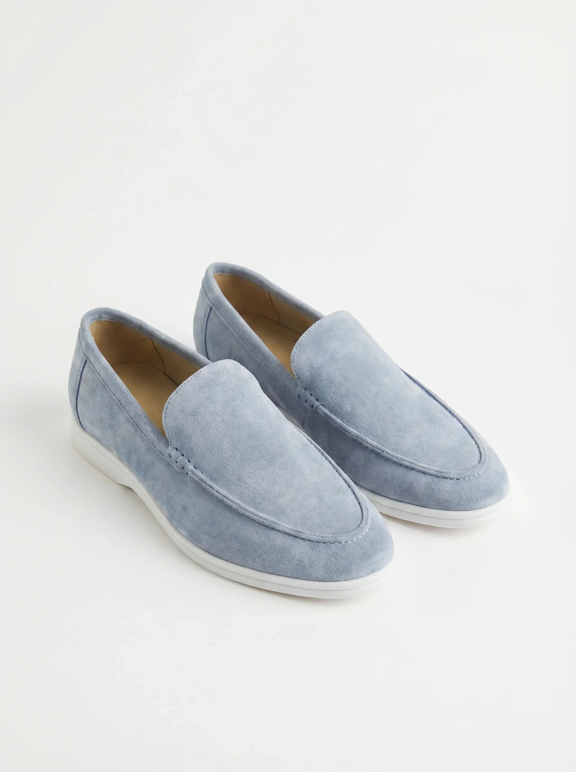 Mocasines elegantes de ante