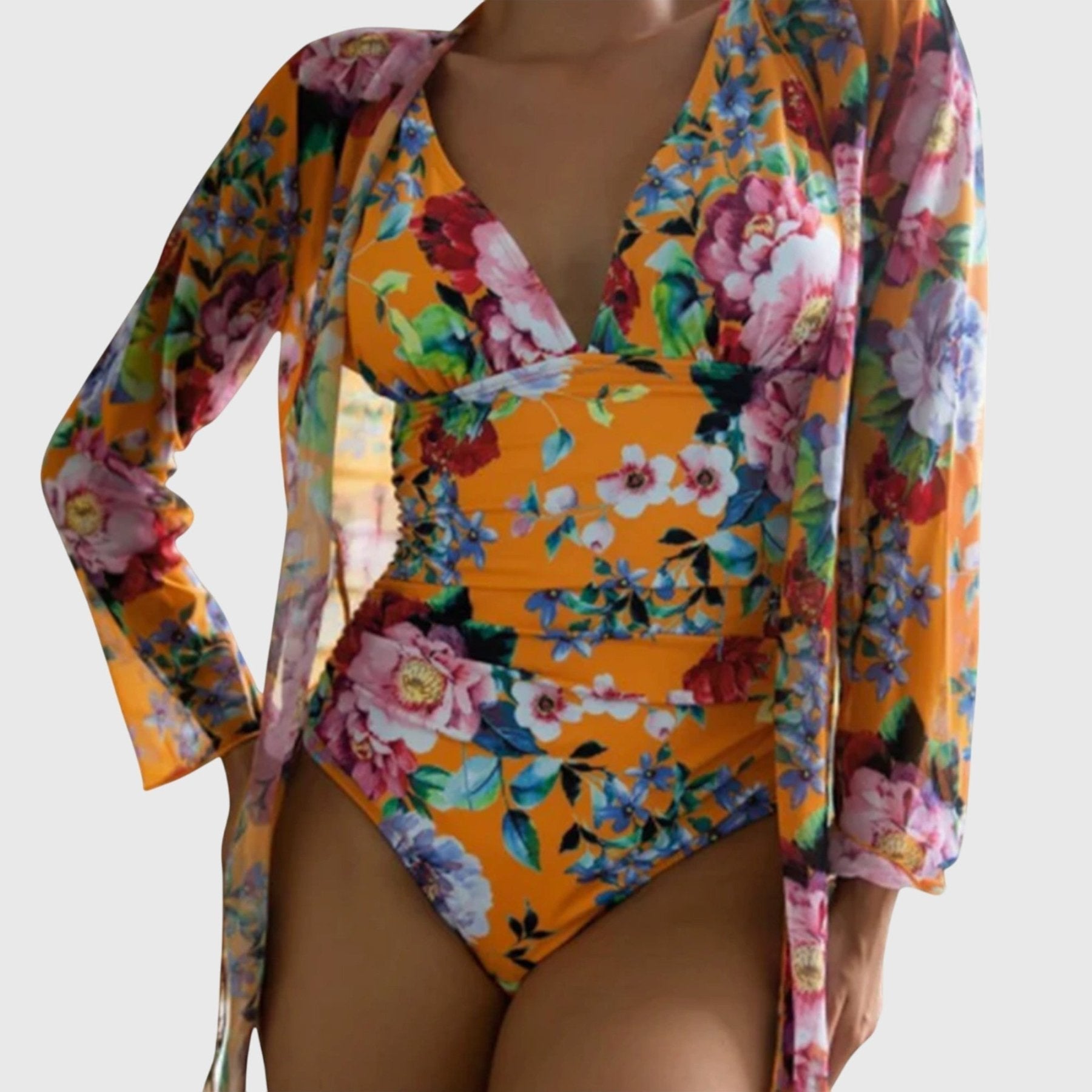 Luna™ – Bikini Floral Drapeado