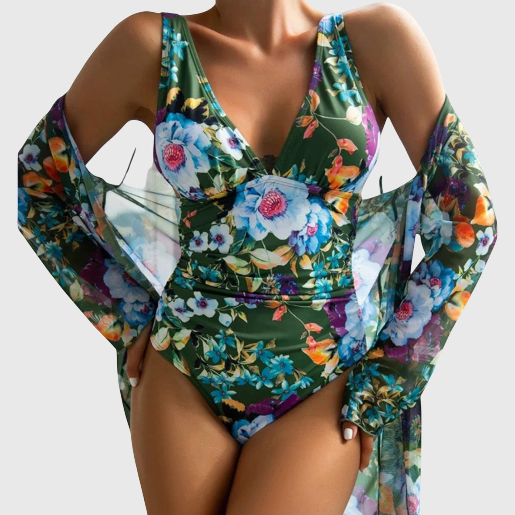 Luna™ – Bikini Floral Drapeado