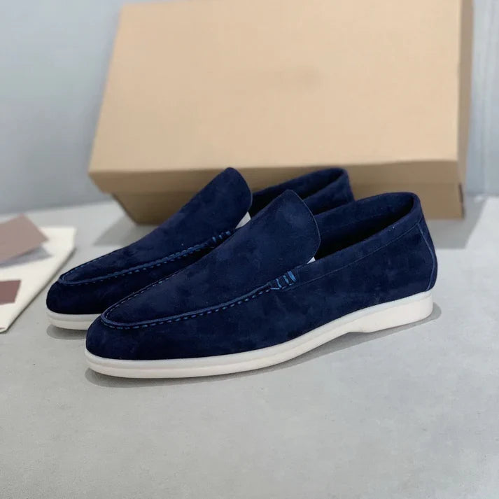 Mocasines elegantes de ante