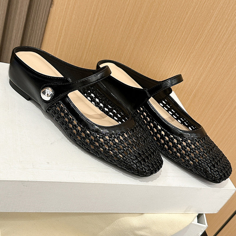 Serena™ – Zapato Plano Brillante