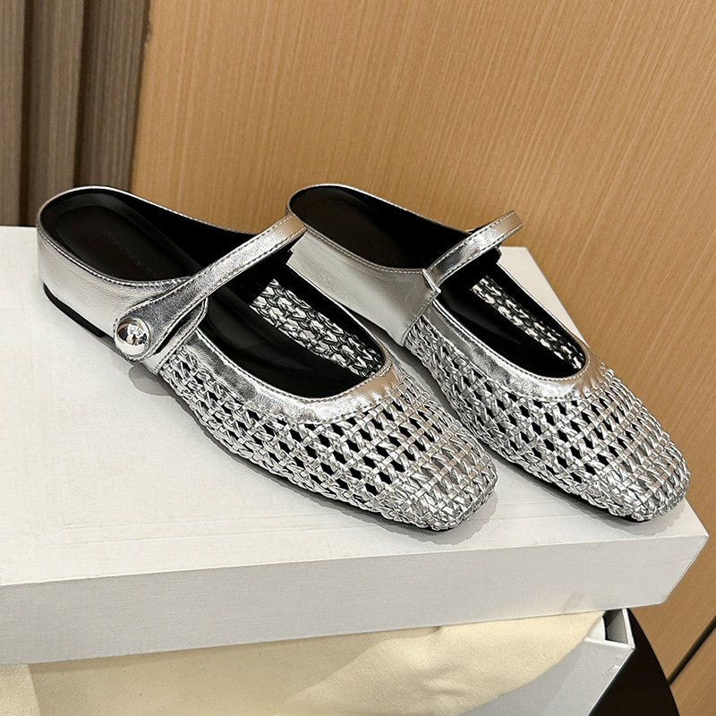 Serena™ – Zapato Plano Brillante