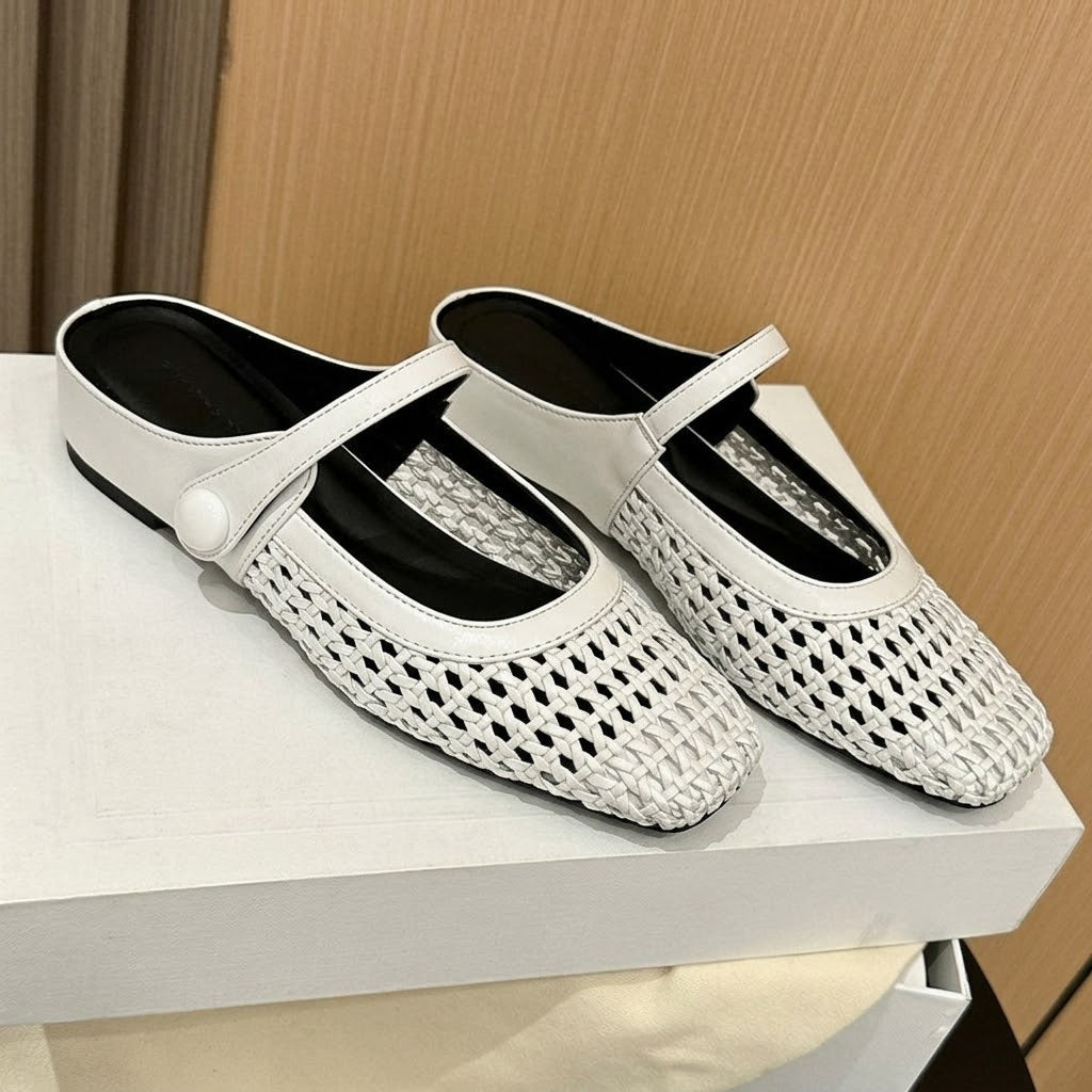 Serena™ – Zapato Plano Brillante