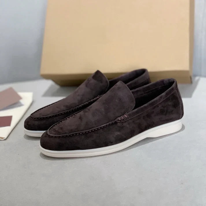 Mocasines elegantes de ante